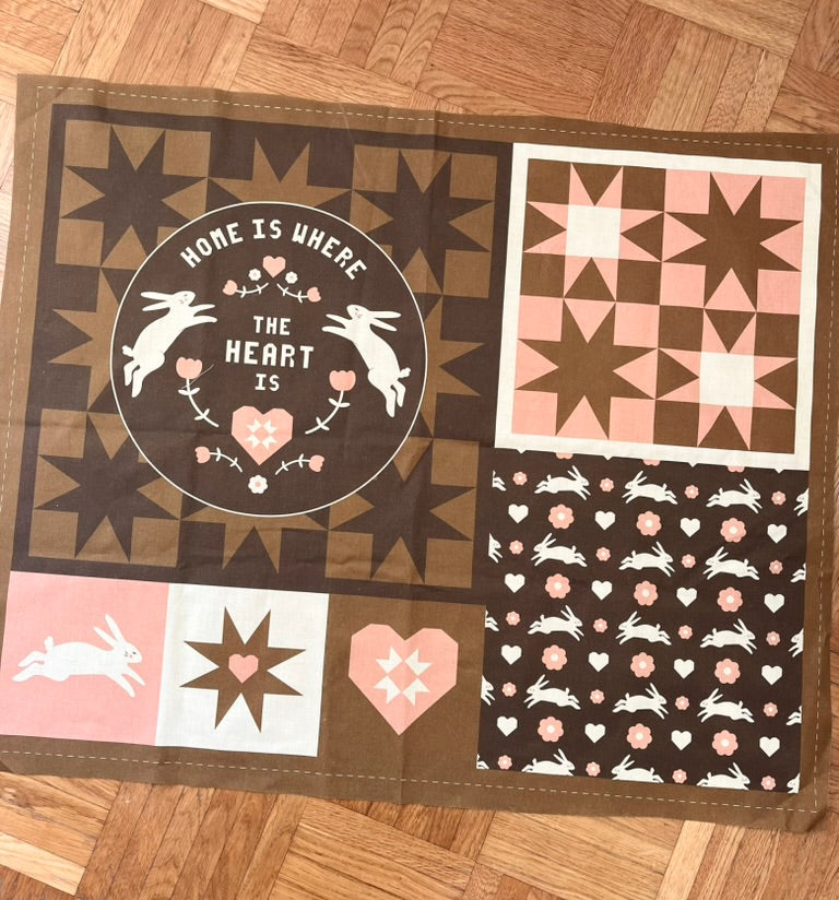 Cut & Sew Panel - Home Is Where the Heart Is
