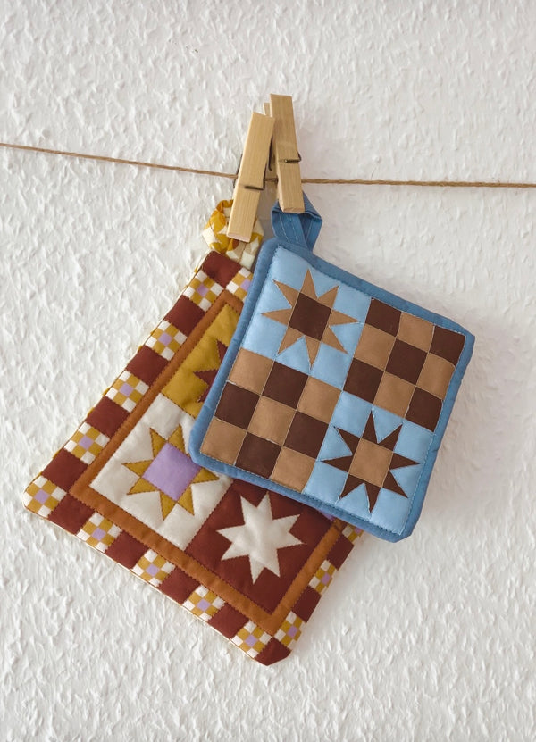 Mini Quilt Fabric Panels - Set of 2