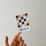 Quilt motif sticker