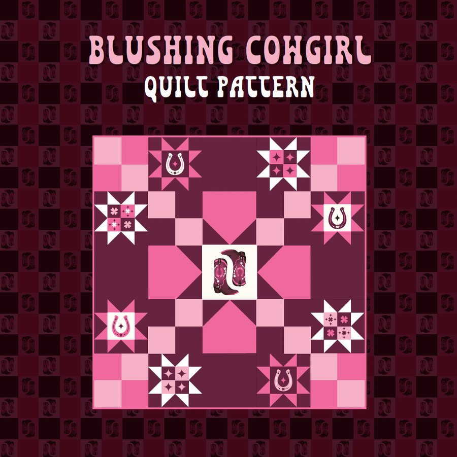 Blushing Cowgirl Quilt Pattern | PDF Download