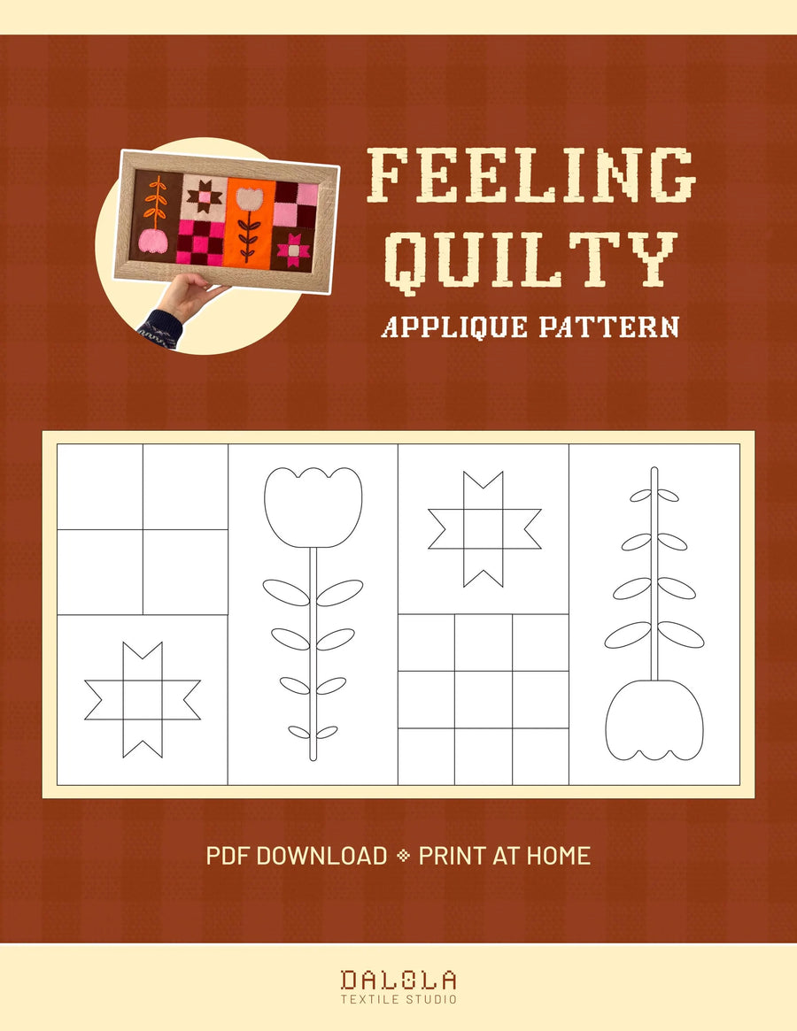 Feeling Quilty Applique Pattern | PDF Download
